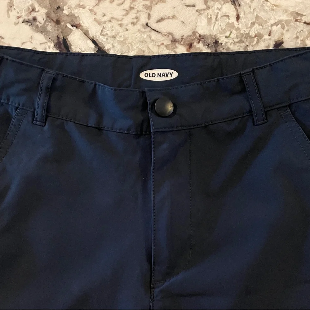 OLD NAVY Boys Navy Blue Polyester Spandex Stretch Shorts 8